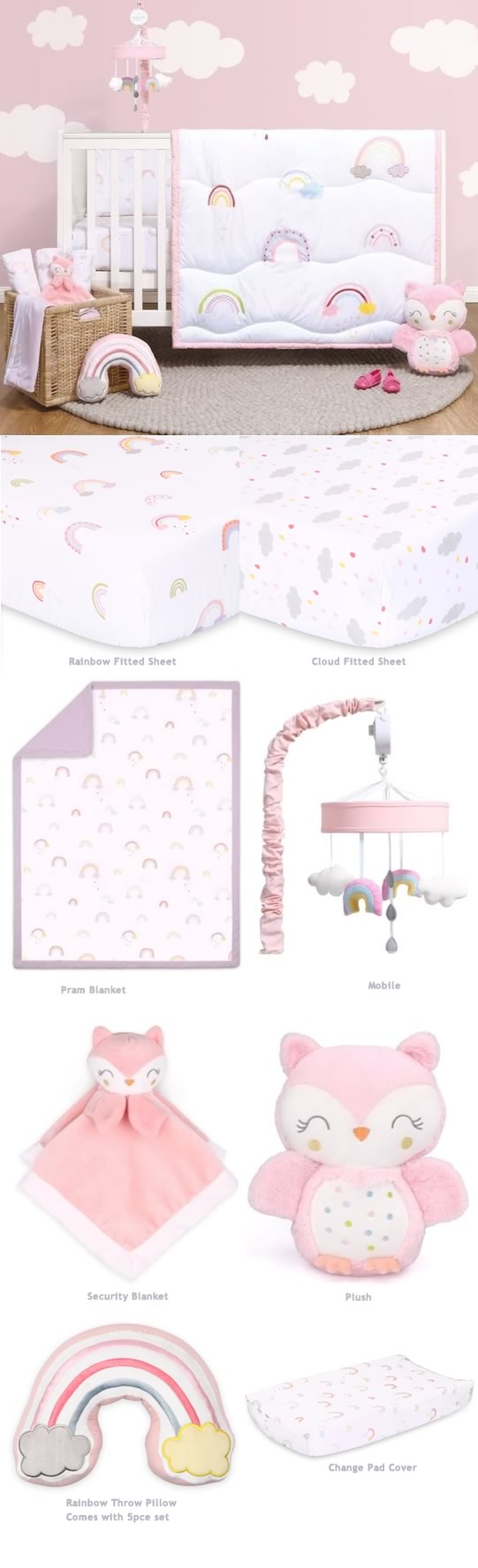 Rainbow Sprinkles Mobile by Peanut Shell – Cottonbox Pty Ltd