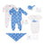 Whale Layette Gift Set by Peanut Shell