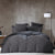 Ariel Charcoal Quilt Cover Set by Logan Mason