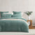 Corbin Aqua Quilt Cover Set by Logan Mason
