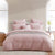 Frankie Blush Quilt Cover Set by Logan Mason