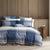 Heritage Slate Quilt Cover Set by Logan Mason