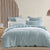 Kaia Sage Quilt Cover Set by Logan Mason