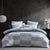Region Grey Quilt Cover Set by Logan Mason