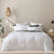Sierra White Quilt Cover Set by Logan Mason