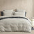 Sycamore Charcoal Quilt Cover Set by Logan Mason