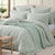 Florence Sage Quilt Cover Set by Private Collection