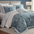 Liyana Blue Quilt Cover Set by Private Collection