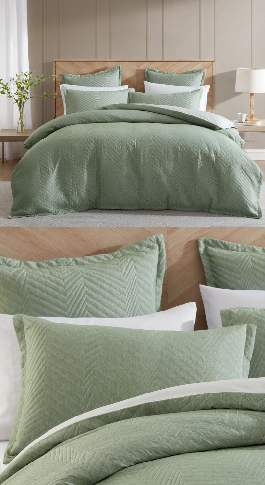 Monty Eucalyptus Quilt Cover Set by Private collection Cottonbox Pty Ltd