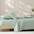 300TC Cotton Percale Sage Sheets by Private Collection