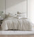 Urban Waffle Stone Quilt Cover Set by Private Collection