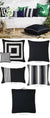 Outdoor Black Cushions by Rapee