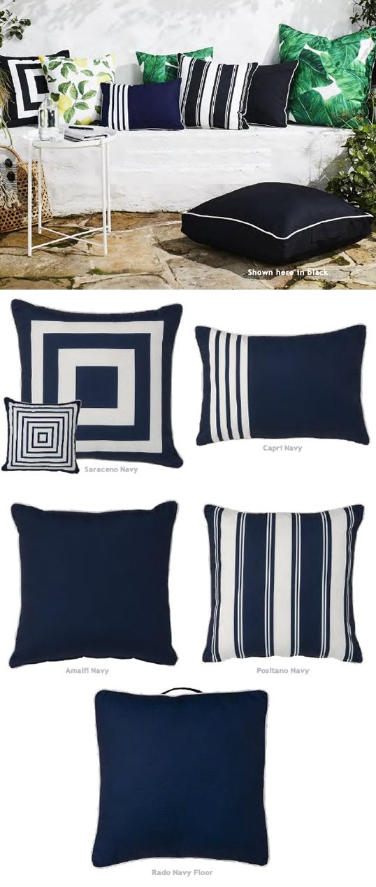 Rado Navy OUTDOOR FLOOR Cushion (65 x 65cm) by Rapee – Cottonbox