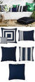 Outdoor Navy Cushions by Rapee