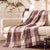 Alaska Cotton Yarn Dye Waffle Chocolate Throw by Renee Taylor