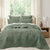 Archie Cross Stitch Velvet Military Coverlet Set by Renee Taylor