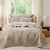 Archie Cross Stitch Velvet Nude Coverlet Set by Renee Taylor
