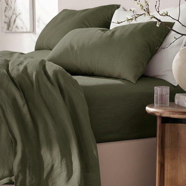 Linen Cotton Leaf Bed Linen Range by Renee Taylor – Cottonbox Pty Ltd