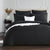 Chevron Black Jacquard Quilt Cover Set by Renee Taylor