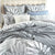Raven Charcoal Jacquard Quilt Cover Set by Renee Taylor