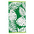 Jacquard Velour Large Tropical Green Beach Towel by Renee Taylor