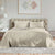 Kensington Sand 1200TC Cotton Sheet Set Stripe Hotel by Royal Comfort