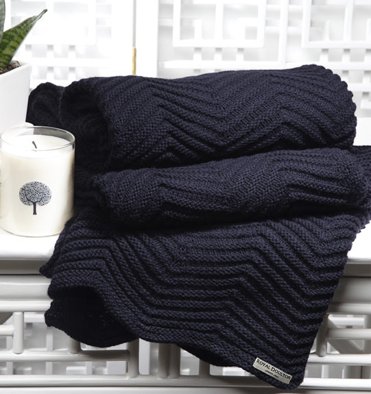 Pippa Navy Throw by Royal Doulton – Cottonbox Pty Ltd