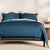 Abbotson Deep Blue Marle Bed Linen by Sheridan