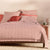 Abbotson Stripe Dusty Rose Bed Linen by Sheridan
