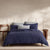 Bayley Deep Sea Quilt Cover Set by Sheridan