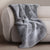 Carlson Smoke Faux Fur Throw by Sheridan