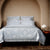 Farro Ash Blue Luxe Quilt Cover by Sheridan