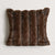 Leider Chocolate Faux Fur Cushions by Sheridan