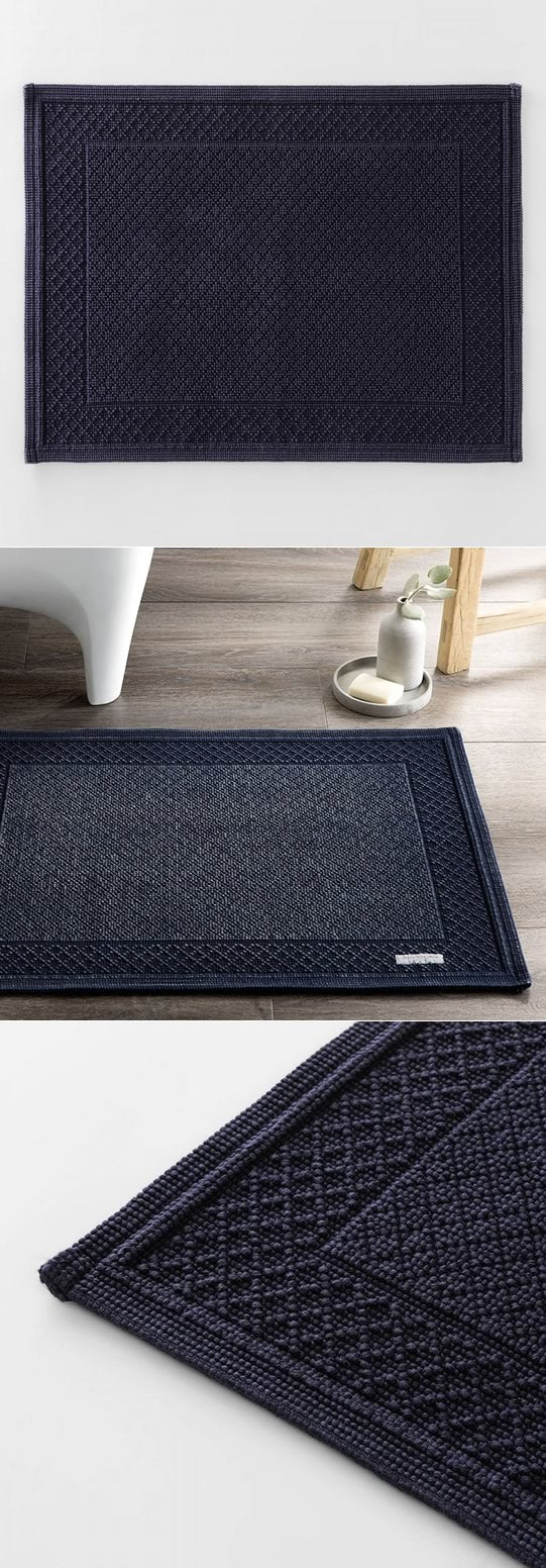 Newbury Midnight Bath Mat 2 PACK by Sheridan Cottonbox Pty Ltd