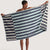 Solaya Polar Blue Beach Towel by Sheridan