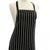Bib Butcher Stripe Black Apron by Alliance Commercial