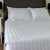 Satin Stripe White 20mm 3rd Top Sheet by Alliance Commercial