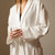 Waffle White Bath Robe by Alliance Commercial