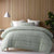 Seersucker Sage Quilt Cover Set by Accessorize