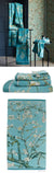 Van Gogh Almond Blossom Blue Towels by Bedding House