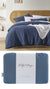 Linen Brilliant Blue Quilt Cover Set And Sheets by Accessorize