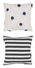 Stripe And Eye Natural Cushion by Bedding House