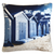 Daydream Beach Huts Outdoor Cushion by Zaab