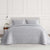 Silver Ruched Velvet Coverlet by Zaab