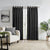Thornton Eyelet Blockout Black Curtains by Zaab