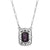 Regency Bronte Filigree Amethyst Octagon Crystal Pendant Necklace