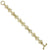 Gold Tone Heart Filigree Toggle Bracelet