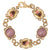 Manor House Amethyst Glass Stone Link Bracelet