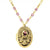 Manor House Pink And Purple Flower Beaded Locket