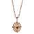 Manor House Rose Purple Crystal Flower Pendant